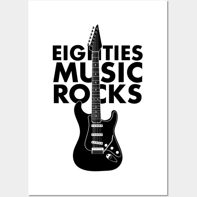 Eighties Music Guitar Wall Art by mailboxdisco